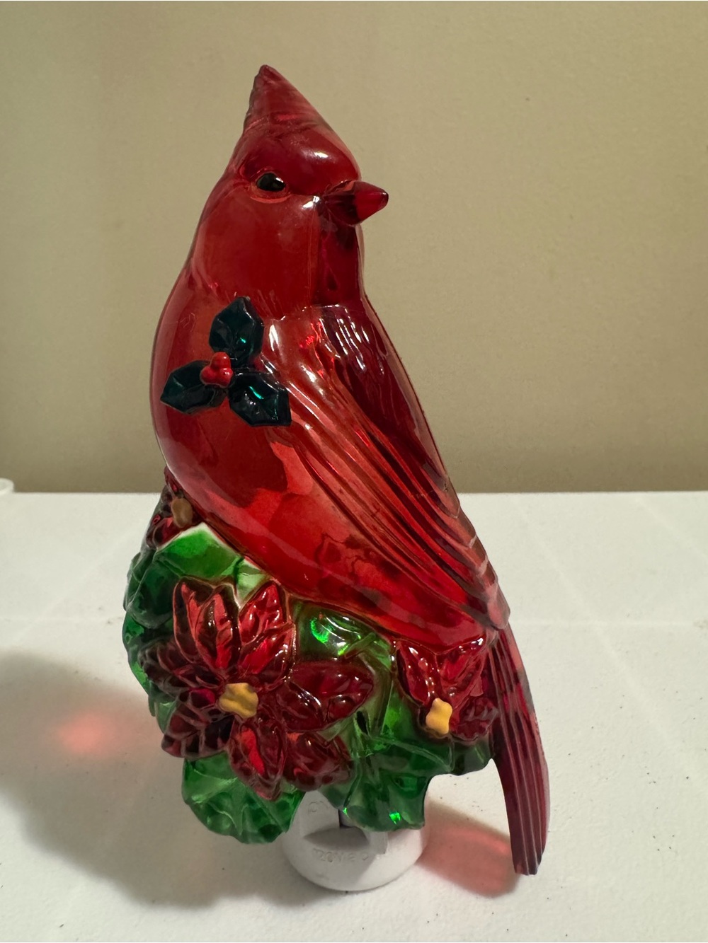 Vintage Christmas Bird Nightlight